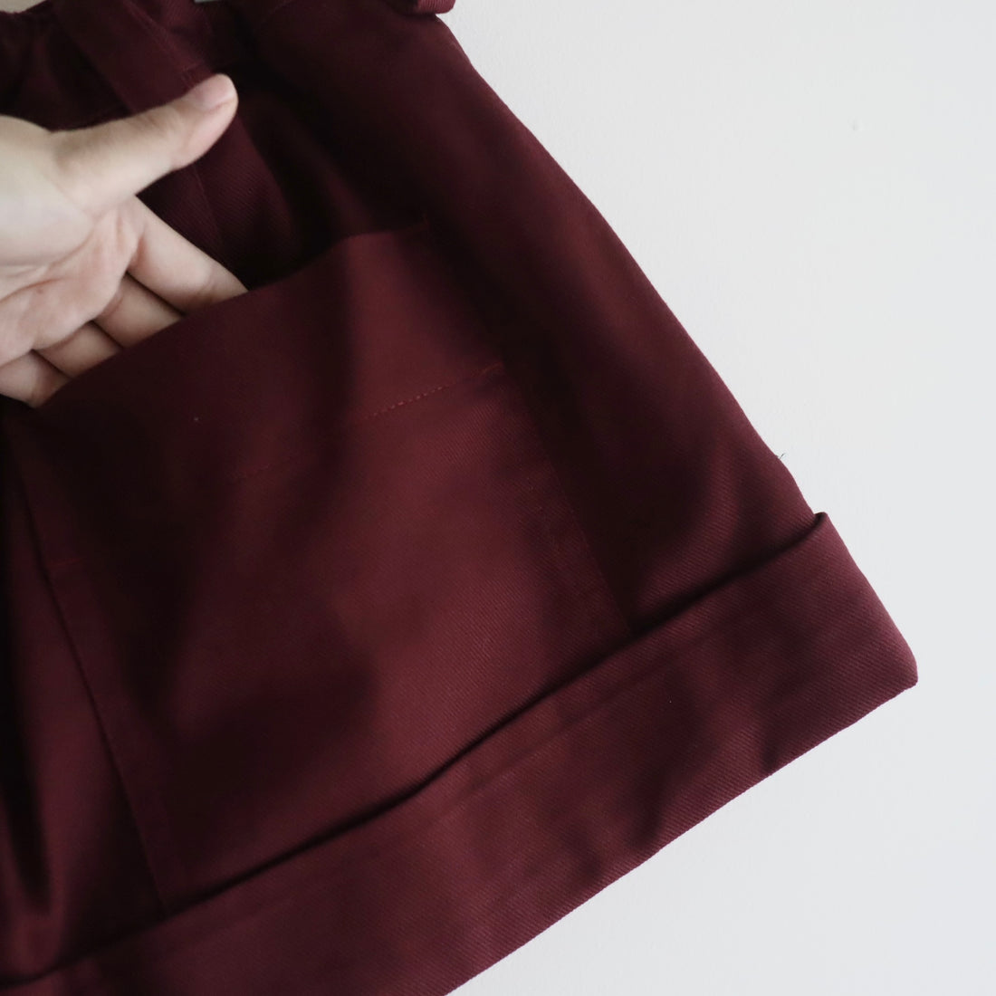 MERYLL ROGGE  MINI WORKWEAR SKIRT  BURGUNDY