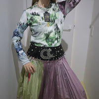 CHOPOVA LOWENA  CLOVER KNEE DARABINER SKIRT