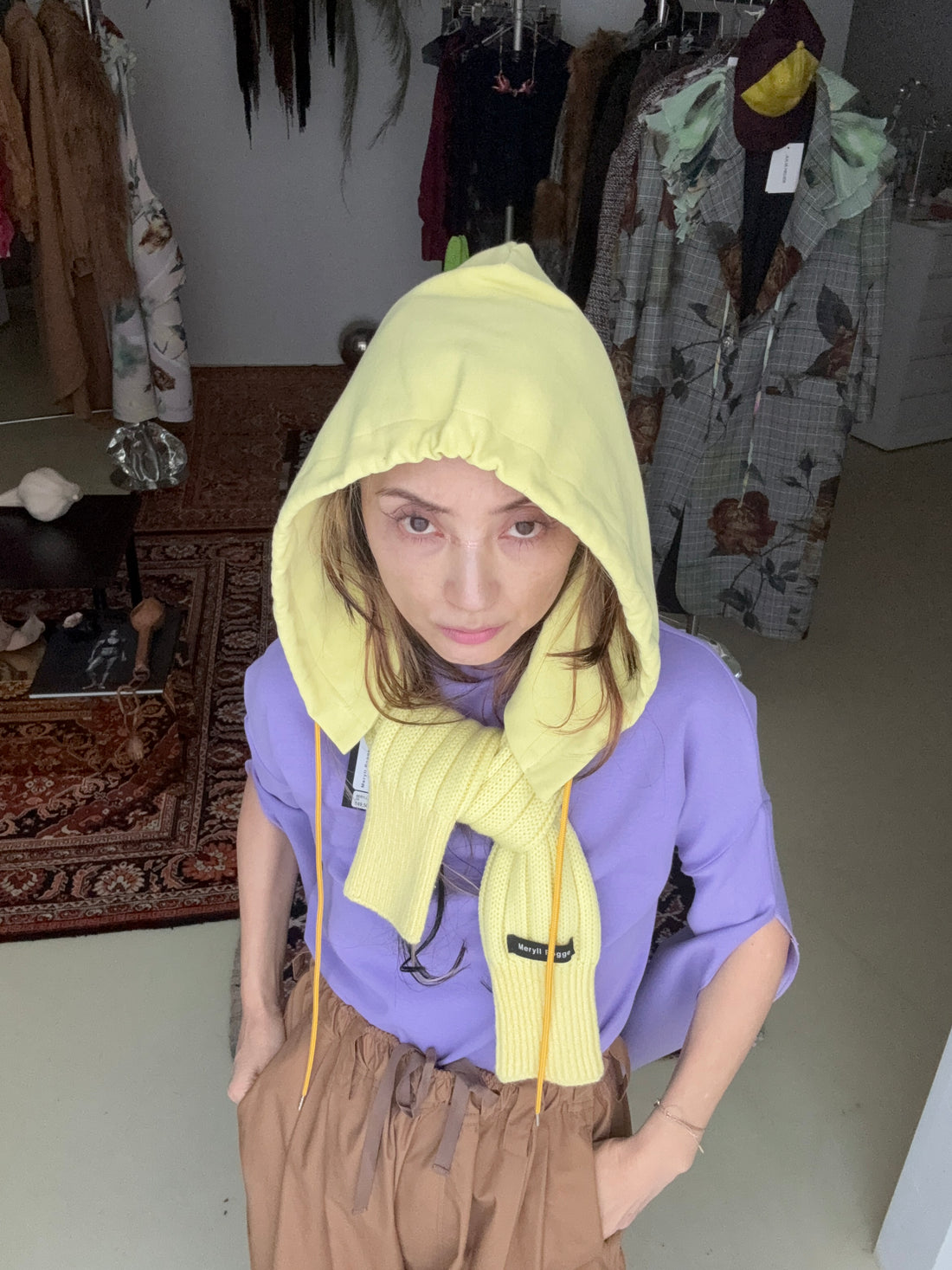 MERYLL ROGGE  HOODIE SCARF