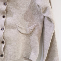 PILLINGS  WOOL CARDIGAN