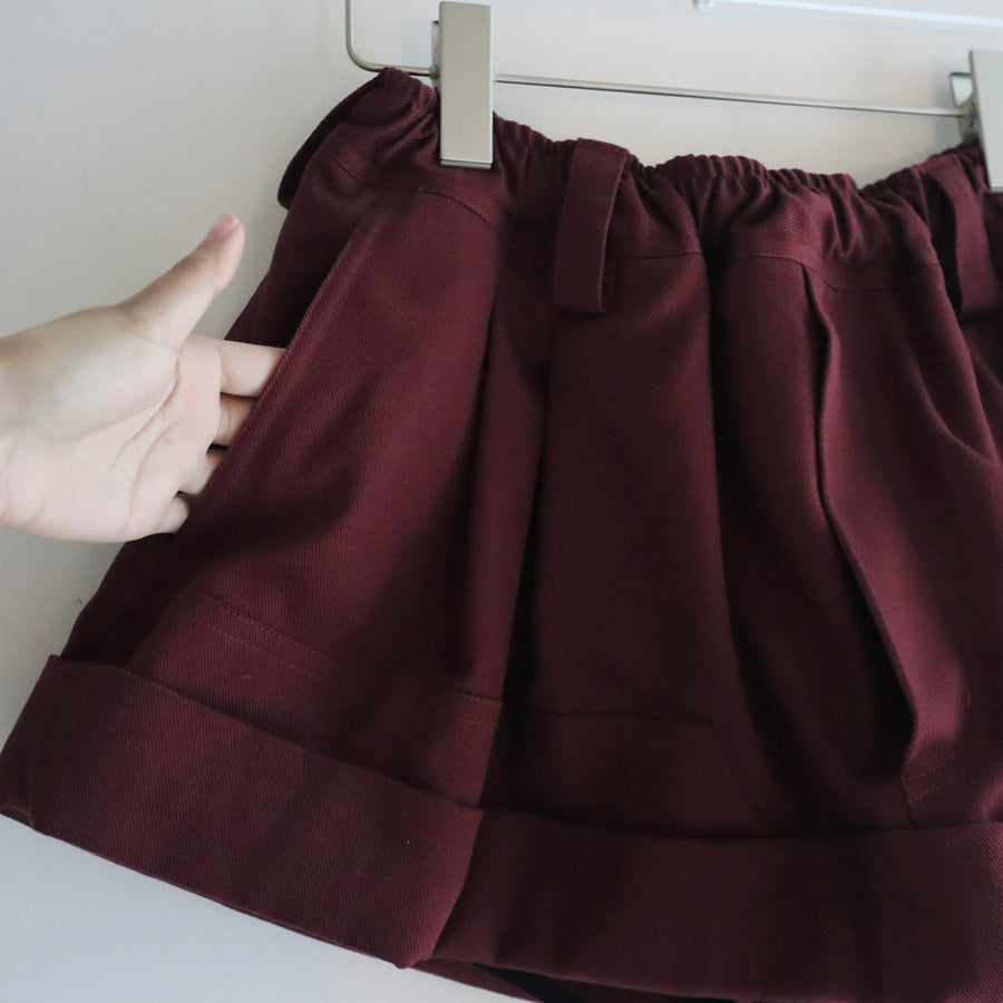 MERYLL ROGGEMINI WORKWEAR SKIRTBURGUNDY
