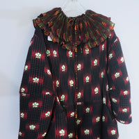 JULIA HEUER  PAX HANDPLEATED DRESS IN RUBY ROMAN