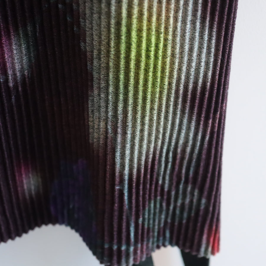 JULIA HEUEREGON PLEATED KNIT SKIRT IN EDWARD