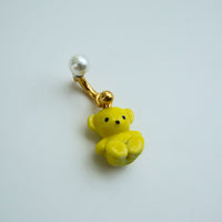 ANDRESGALLARDO  TEDDY BEAR & PEARL SING EARRING