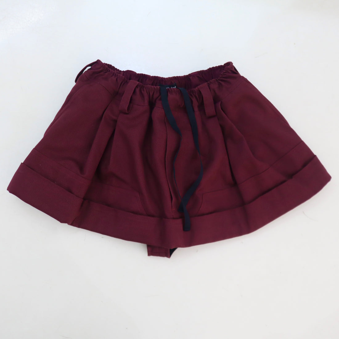 MERYLL ROGGE  MINI WORKWEAR SKIRT  BURGUNDY