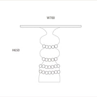 【受注生産】
GIGINA FURNITURE  SCULPTED TURNED WOOD SIDE TABLE