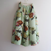 JULIA HEUER  KENZA HAND PLEATED SKIRT IN EDWARD GREEN