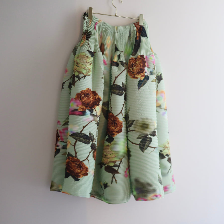 JULIA HEUERKENZA HAND PLEATED SKIRT IN EDWARD GREEN