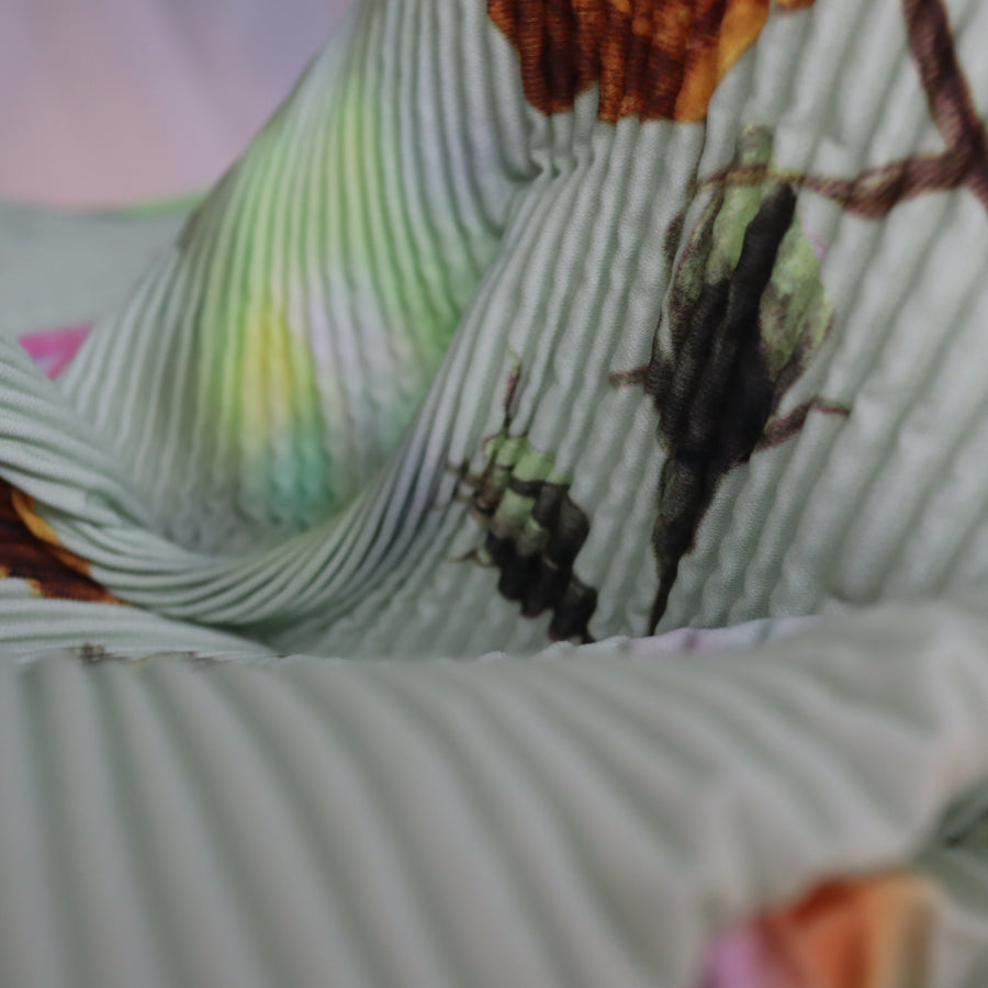 JULIA HEUERKENZA HAND PLEATED SKIRT IN EDWARD GREEN