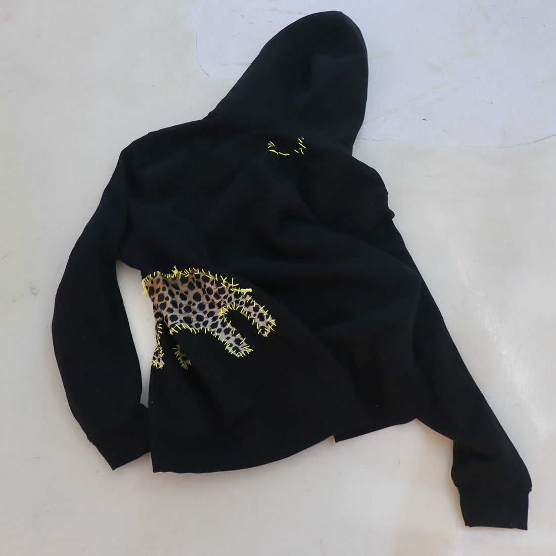 VAVA DUDU  EMBROIDERY HOODIE LEOPARD