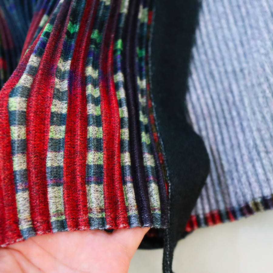 JULIA HEUEREGON PLEATED KNIT SKIRT IN JONI