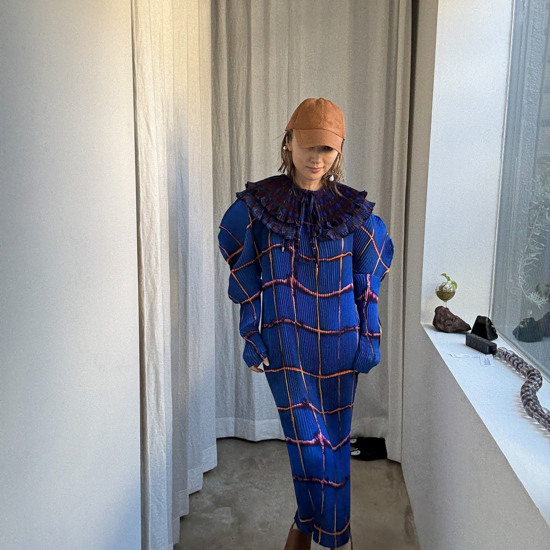 JULIA HEUER  MASHA HANDPLEATED DRESS IN  HARALD