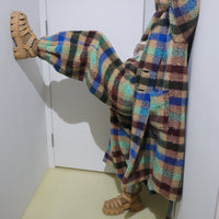FRANZIUS  TOWEL COAT LIGTH  GREEN  CHECK