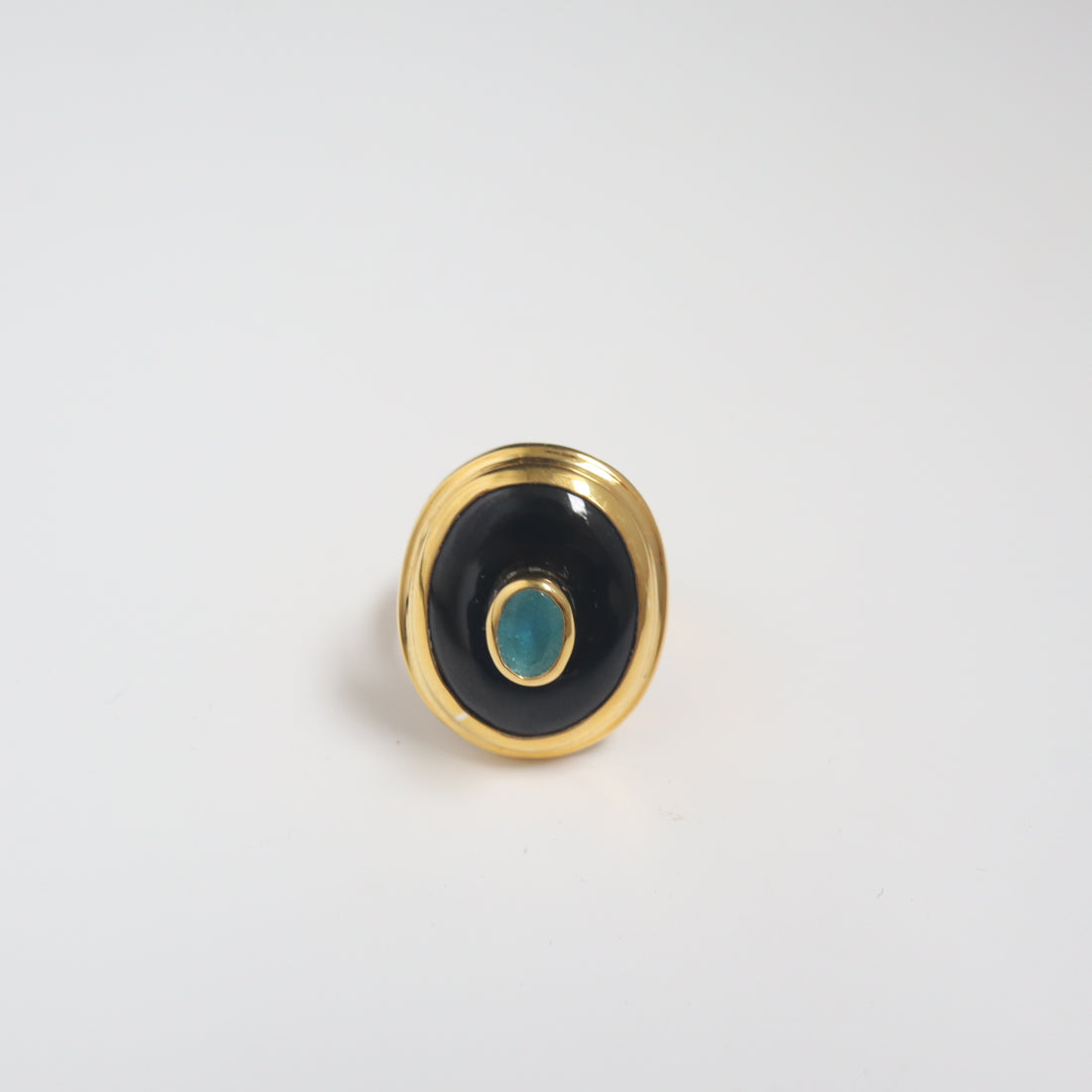 SOFIO GONGLI  STONE RING "APATITE"
