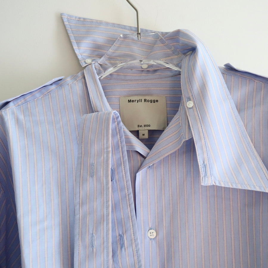 MERYLL ROGGEDECONSTRUCTED SHIRT PALE BLUE