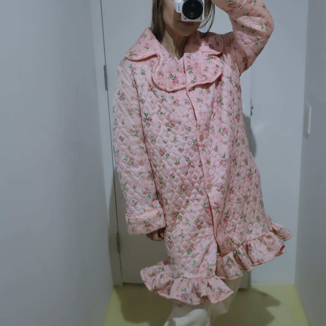 ANIGIG  PUDDING COAT LONG PINK