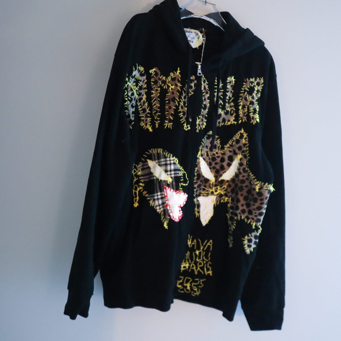 VAVA DUDU  EMBROIDERY HOODIE LEOPARD
