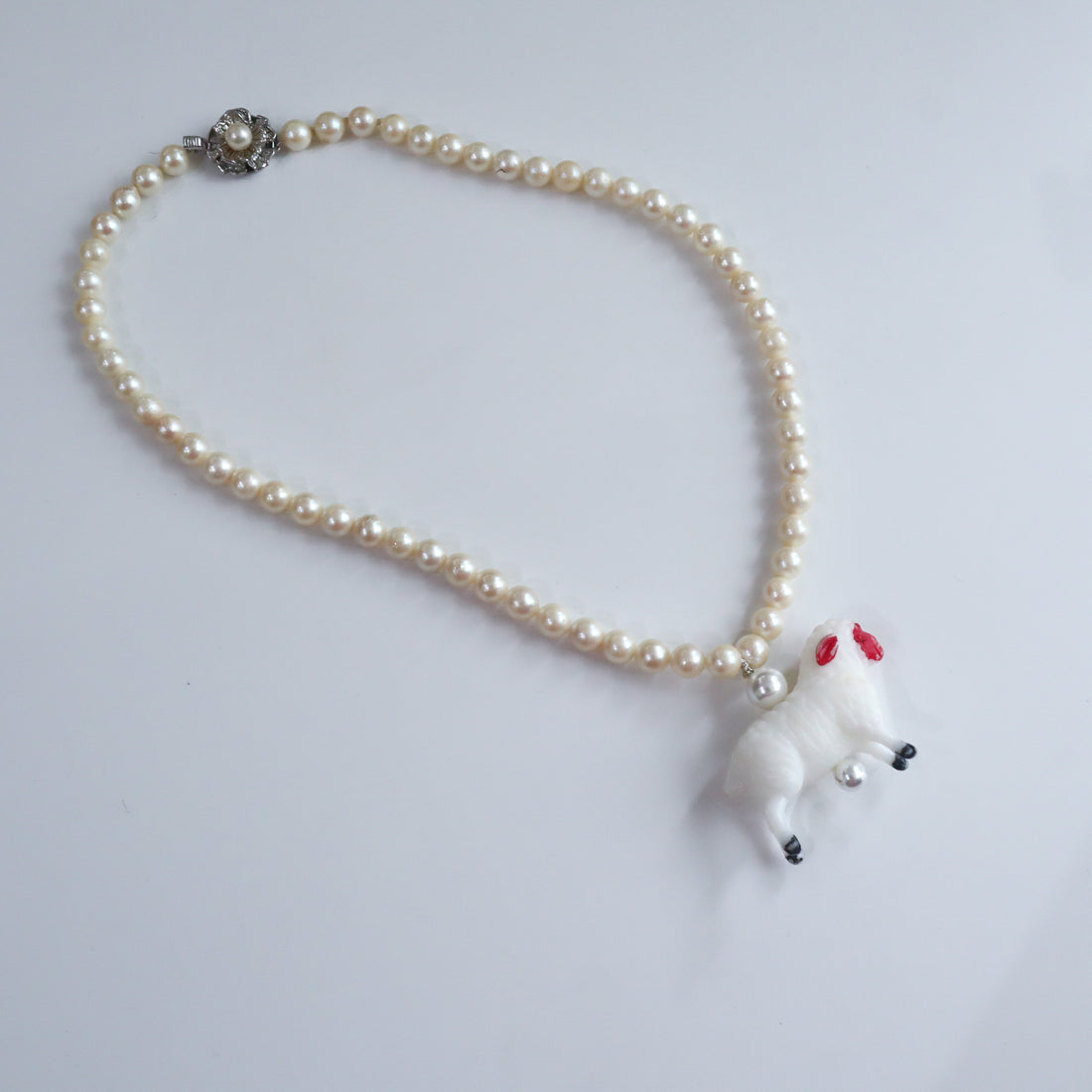 ANIGIG  SECRET ANIMAL PEARL NECKLACE