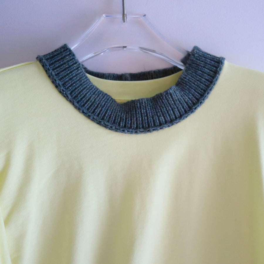 MERYLL ROGGEDRAPED T-SHIRT DRESS WITH SHIRT SLEEVE