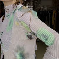 JULIA HEUER  LEE PLEATED TOP IN EDWARD PINK