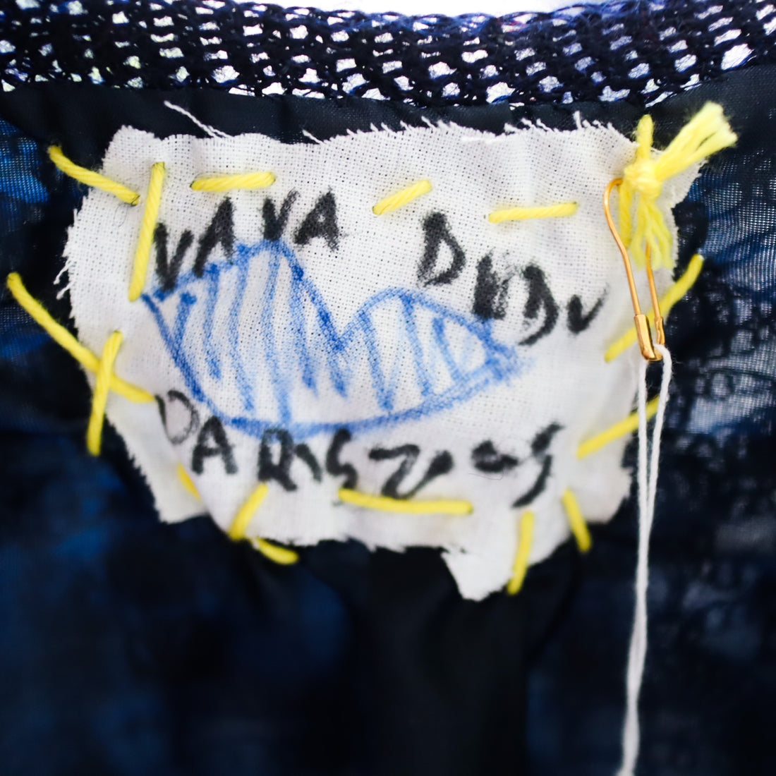 VAVA DUDU  EMBROIDERY CARDIGAN NAVY