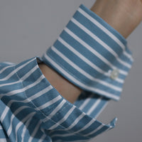 MERYLL ROGGE  DECONSTRUCTED SHIRT GREEN BLUE