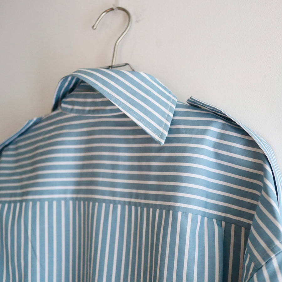 MERYLL ROGGEDECONSTRUCTED SHIRT GREEN BLUE