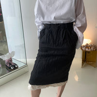 PILLINGS  SKIRT BLACK