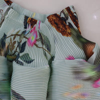 JULIA HEUER  KENZA HAND PLEATED SKIRT IN EDWARD GREEN