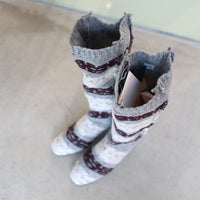 MERYLL ROGGE×GROUNDS  FAIRISLE BOOTS