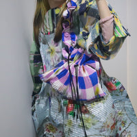 JULIA HEUER  WANDA BAG “SEVEN BLUE”