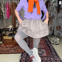 MERYLL ROGGE  MINI WORKWEAR SKIRT CLAY