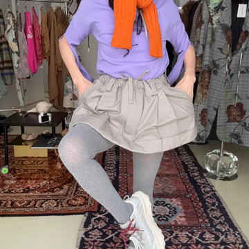 MERYLL ROGGE  MINI WORKWEAR SKIRT CLAY