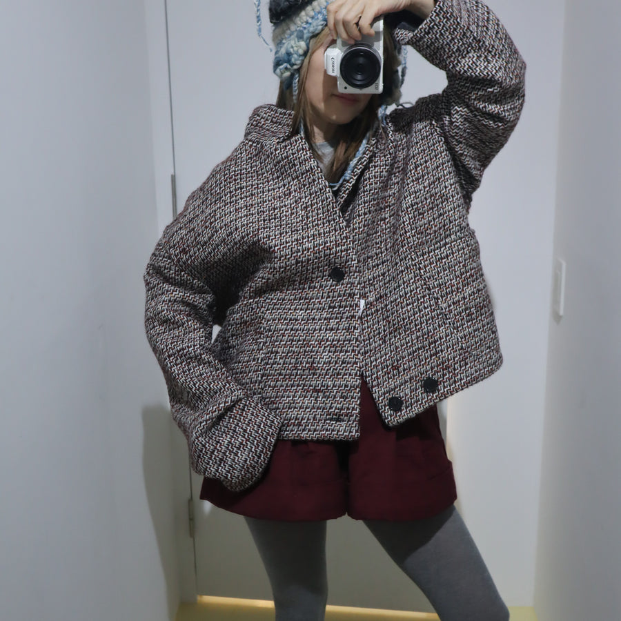 BLESSWORKJACKET LL815 BLACK WHITE RED