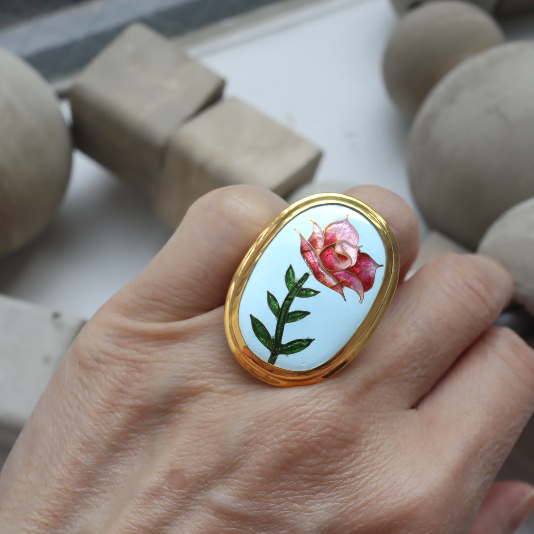 SOFIO GONGLI  RING "FLOWER"