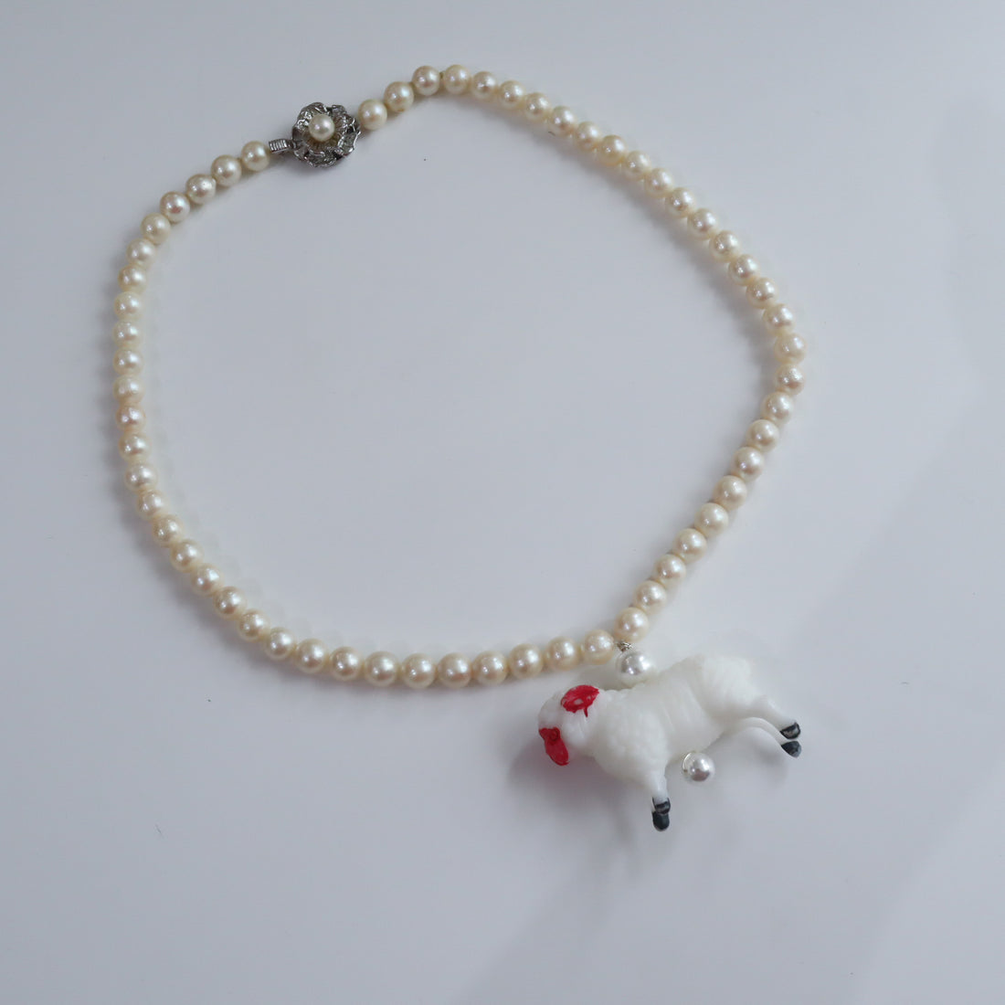 ANIGIG  SECRET ANIMAL PEARL NECKLACE
