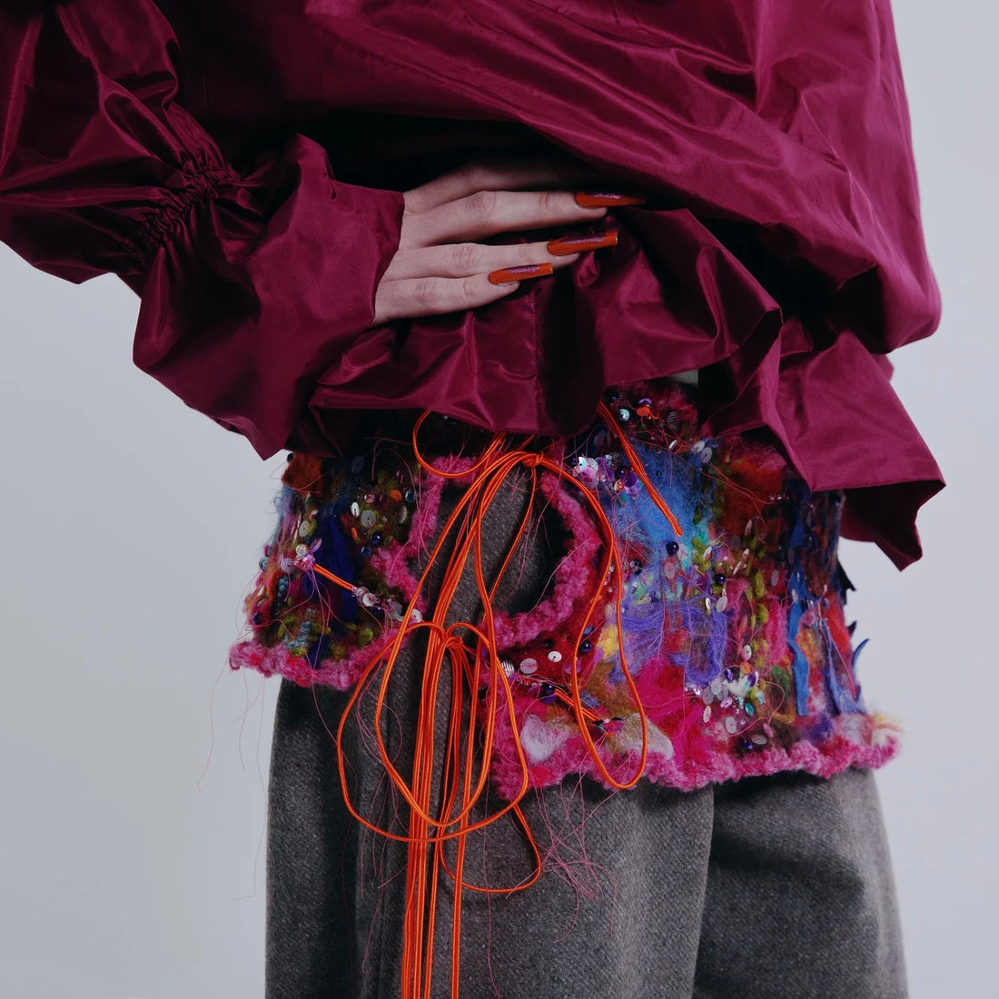 MATHILDE HIRON  MILLEFIORI FELT BELT