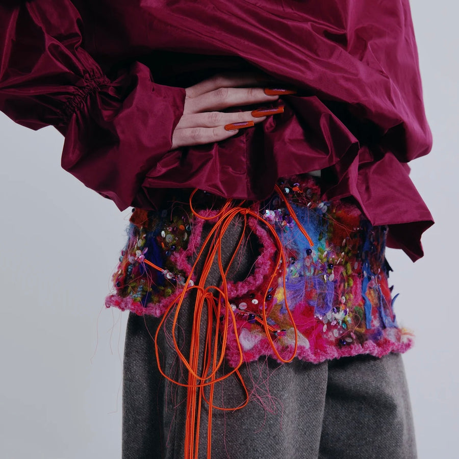 MATHILDE HIRONMILLEFIORI FELT BELT