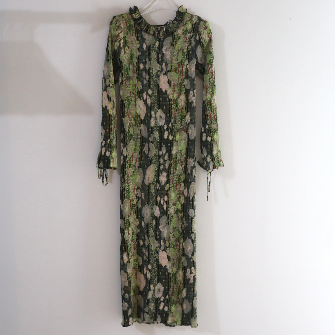 JULIA HEUER  HUXLEY SMOCK PLEATED DRESS IN BRUNO