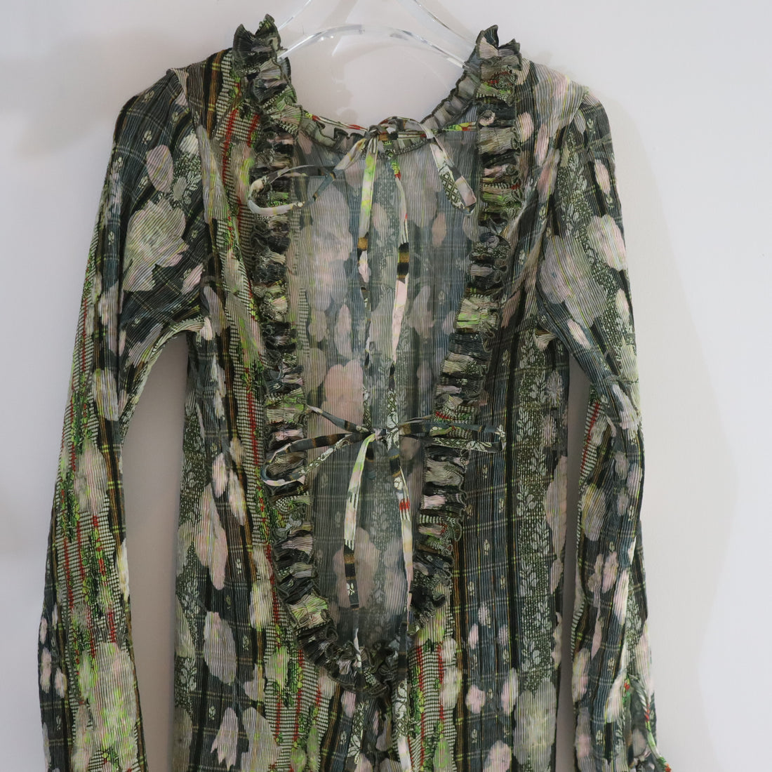 JULIA HEUER  HUXLEY SMOCK PLEATED DRESS IN BRUNO