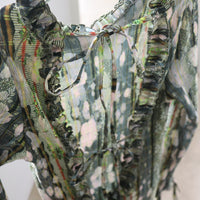 JULIA HEUER  HUXLEY SMOCK PLEATED DRESS IN BRUNO