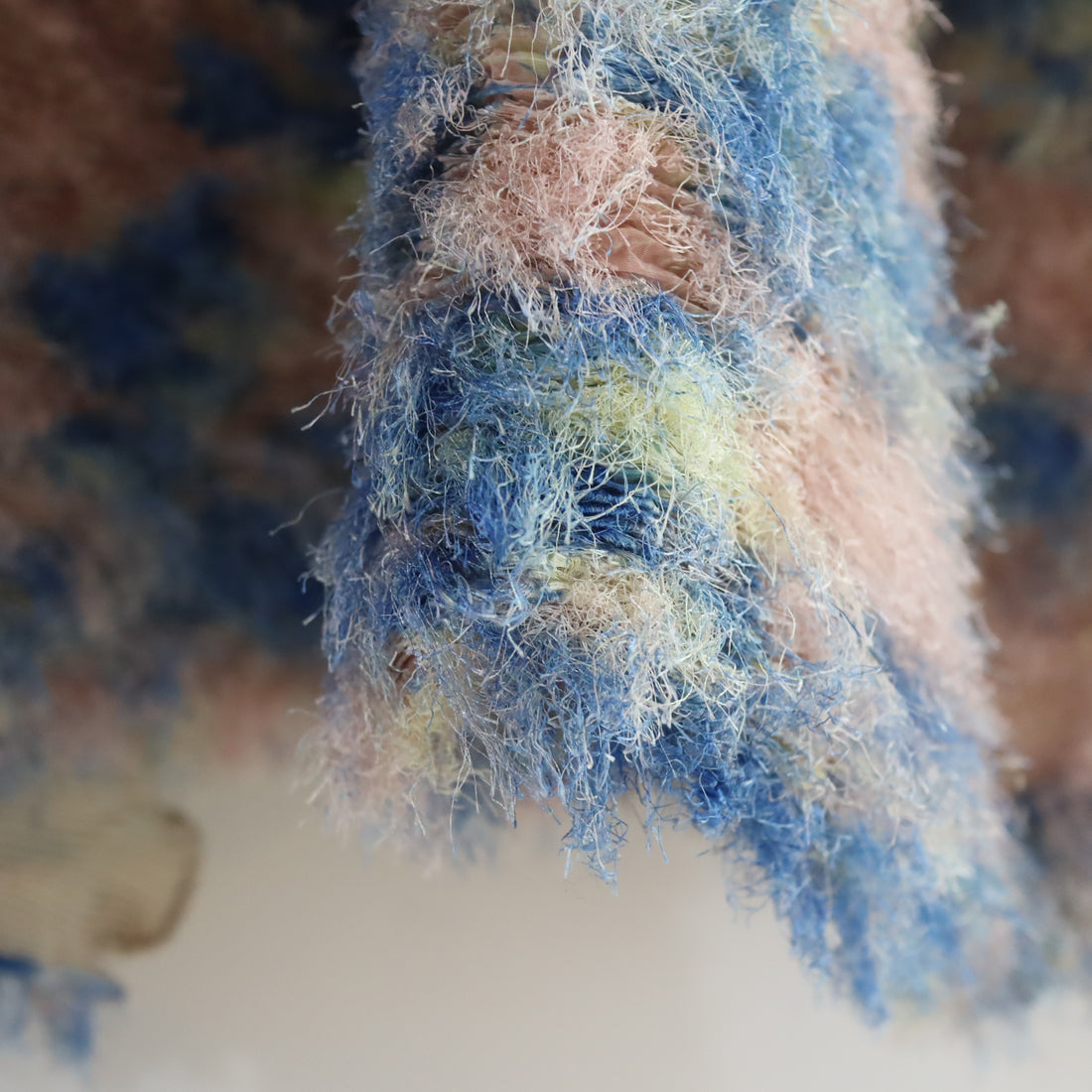 JULIA HEUER  KNOX PLEATED FURRY DRESS IN BLUSH INGRID
