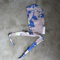 JULIA HEUER  GRETE FURRY HEADPIECE IN BLUSH INGRID