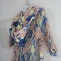JULIA HEUER  GRETE FURRY HEADPIECE IN BLUSH INGRID