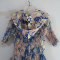 JULIA HEUER  GRETE FURRY HEADPIECE IN BLUSH INGRID