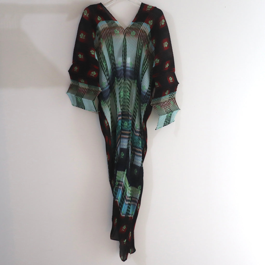 JULIA HEUER  SUE HANDPLEATED KAFTAN IN LIGHT HELGE