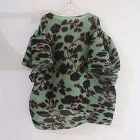 JULIA HEUER  ROBIN HANDPLEATED TOP IN PEPPERMINT INGRID