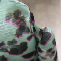 JULIA HEUER  ROBIN HANDPLEATED TOP IN PEPPERMINT INGRID