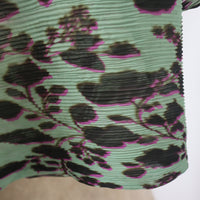 JULIA HEUER  ROBIN HANDPLEATED TOP IN PEPPERMINT INGRID