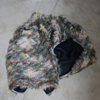JULIA HEUER  KENZA PLEATED FURRY SKIRT IN AMBER INGRID